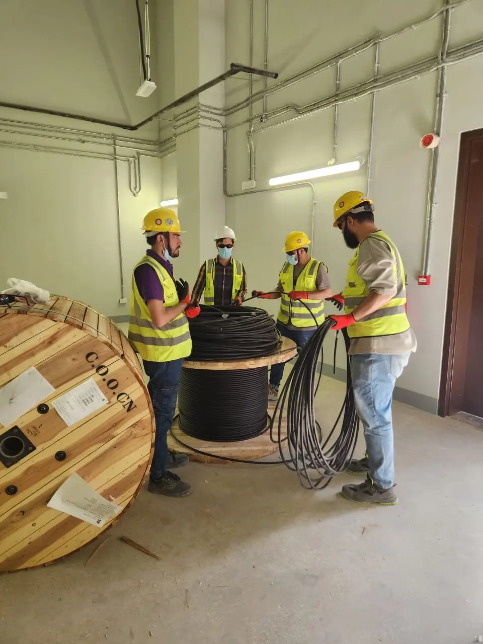 IBS cable deployment at Qiddiya